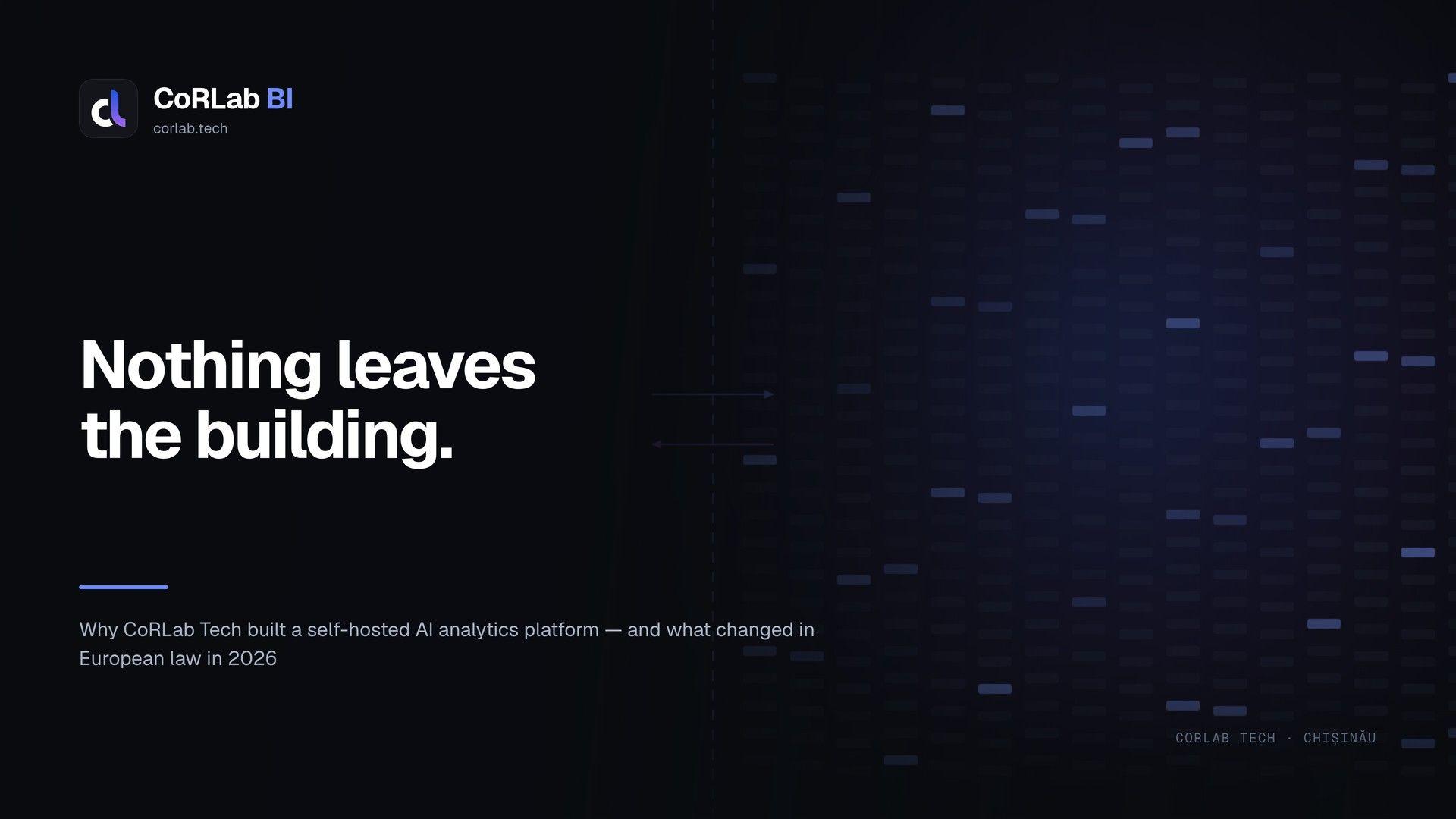 Nothing Leaves the Building: I Built a BI Platform for Organisations That Can't Use the Cloud
