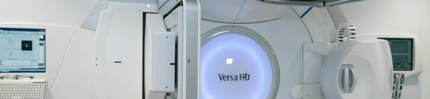 radiotherapy machine in a clinical setting